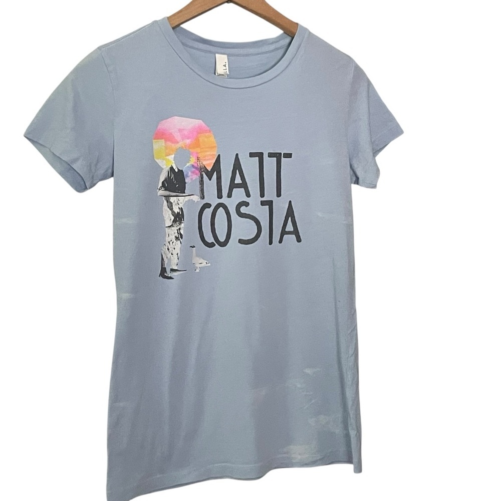 Light Blue‎ Matt Costa Shirt Size Medium 2015 Tour